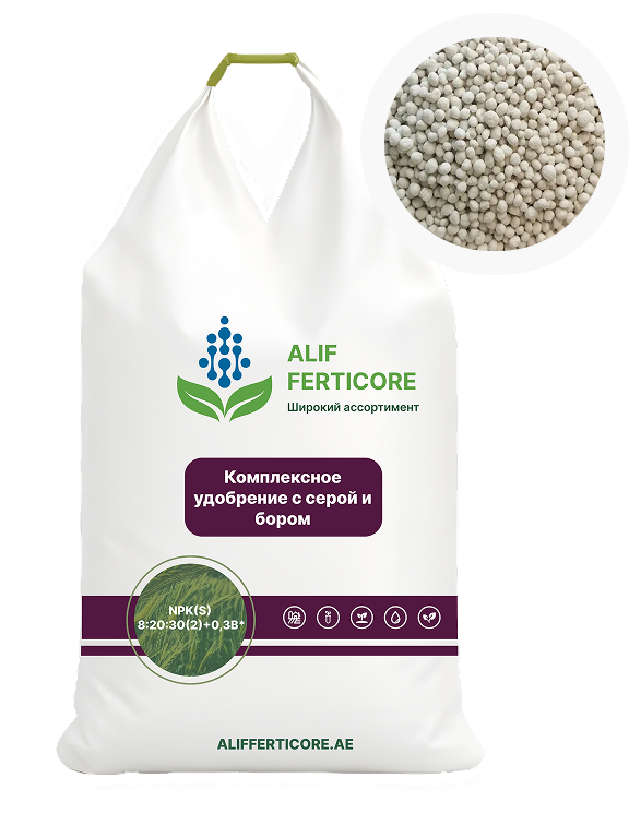 NPK(S) 8:20:30(2)+0,3B*